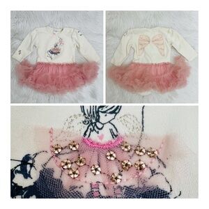 NWOT! Next Level Ballerina Tutu Happy Dreams Onesie
